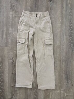 High-Rise Straight Leg Cargo Pants